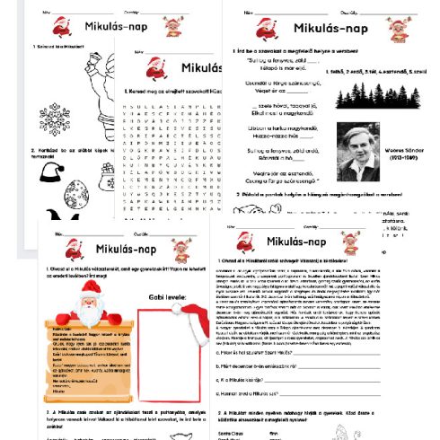 MIKULÁS-NAP FELADATGYŰJTEMÉNY